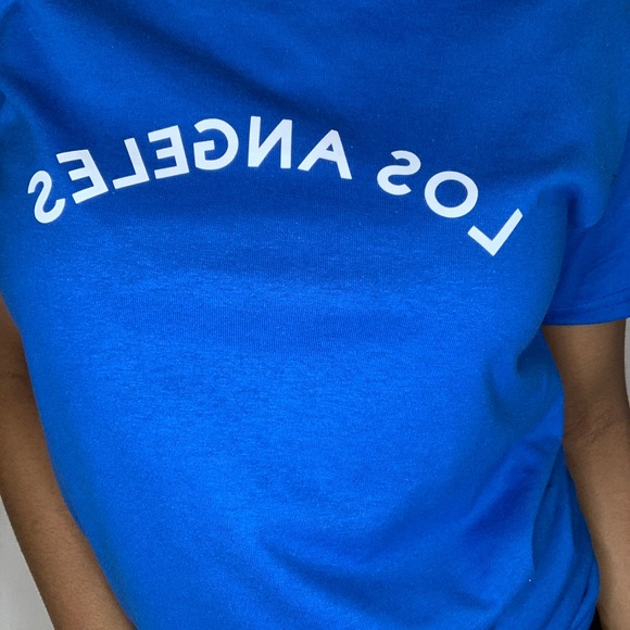Blue Los Angeles tee - Picture 2 of 4